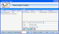 Church Hymn Tracker screenshot